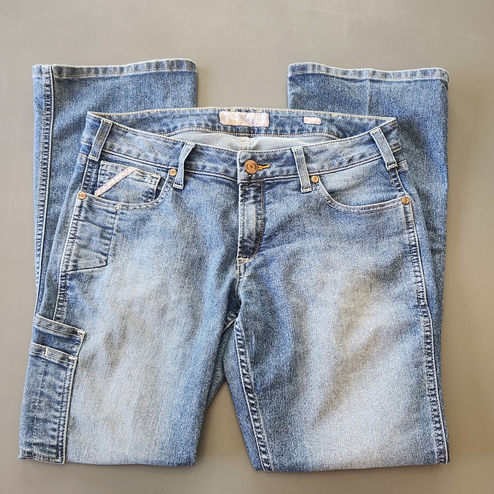Womans Ariat Rebar Raven Boot Cut Jeans Work Pants Women's Size 31S Mid Rise